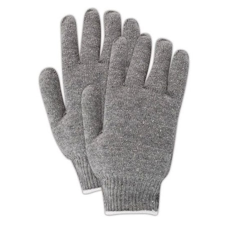 Magid Machine Knit Gloves, Gray, 12 PK G138